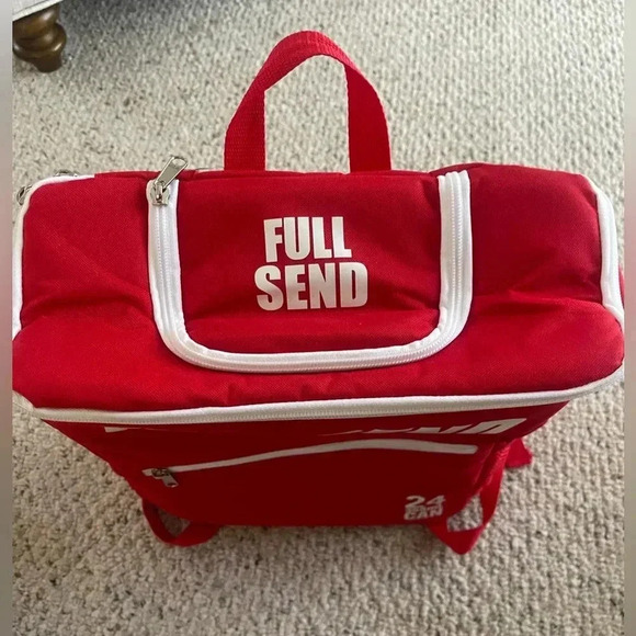 Full Send Red Cooler Backpack - Picture 3 of 11